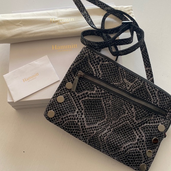Hammitt Handbags - Hammitt new, original packaging. Nash small after dark, snake. 8.25" x 0.7" x 6"